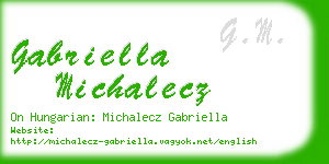 gabriella michalecz business card